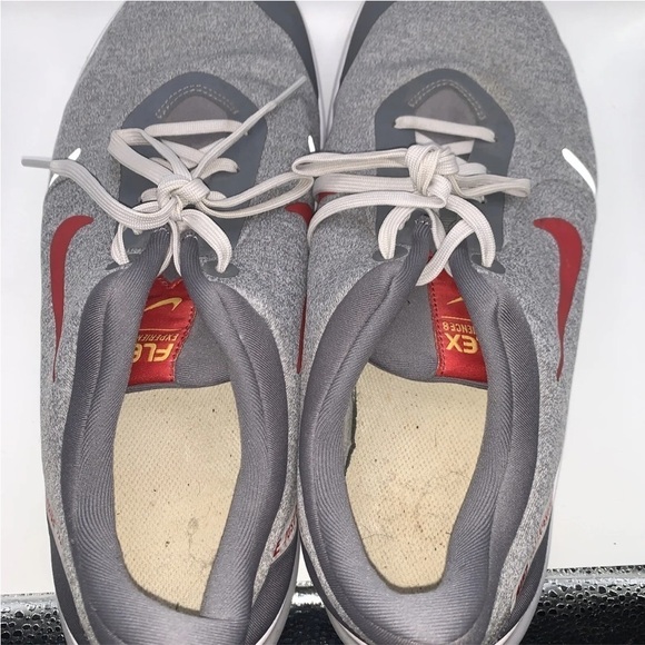 Nike Flex Experience RN 8 Low Gray Red Men’s Size 13 Sneakers Shoes - Picture 5 of 8